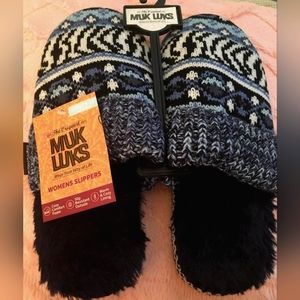 MUK LUKS Moody Blues Geometric Fritzie Slipper
